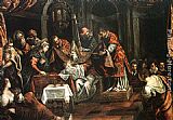 Circumcision Paintings - The Circumcision by Jacopo Robusti Tintoretto
